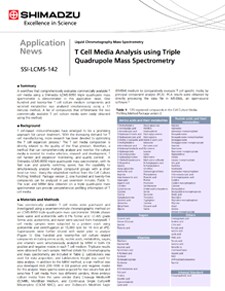 T Cell Media Analysis Using Triple Quadrupole Mass Spectrometry